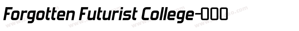 Forgotten Futurist College字体转换